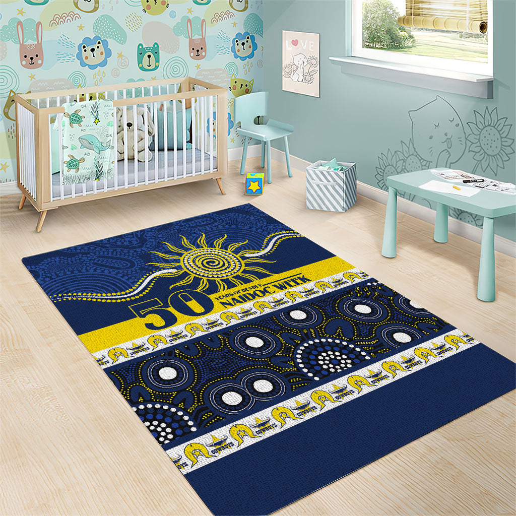 Cowboys NAIDOC Week Area Rug Aboriginal Torres Strait Islanders Vibe