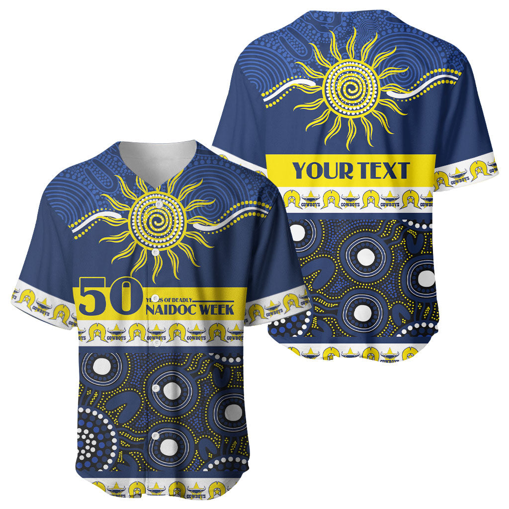 Cowboys NAIDOC Week Personalised Baseball Jersey Aboriginal Torres Strait Islanders Vibe