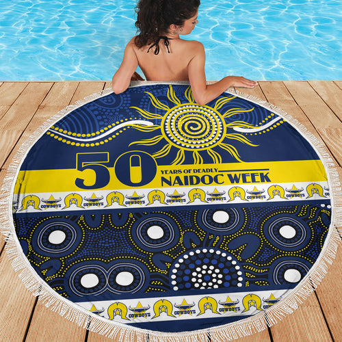 Cowboys NAIDOC Week Beach Blanket Aboriginal Torres Strait Islanders Vibe