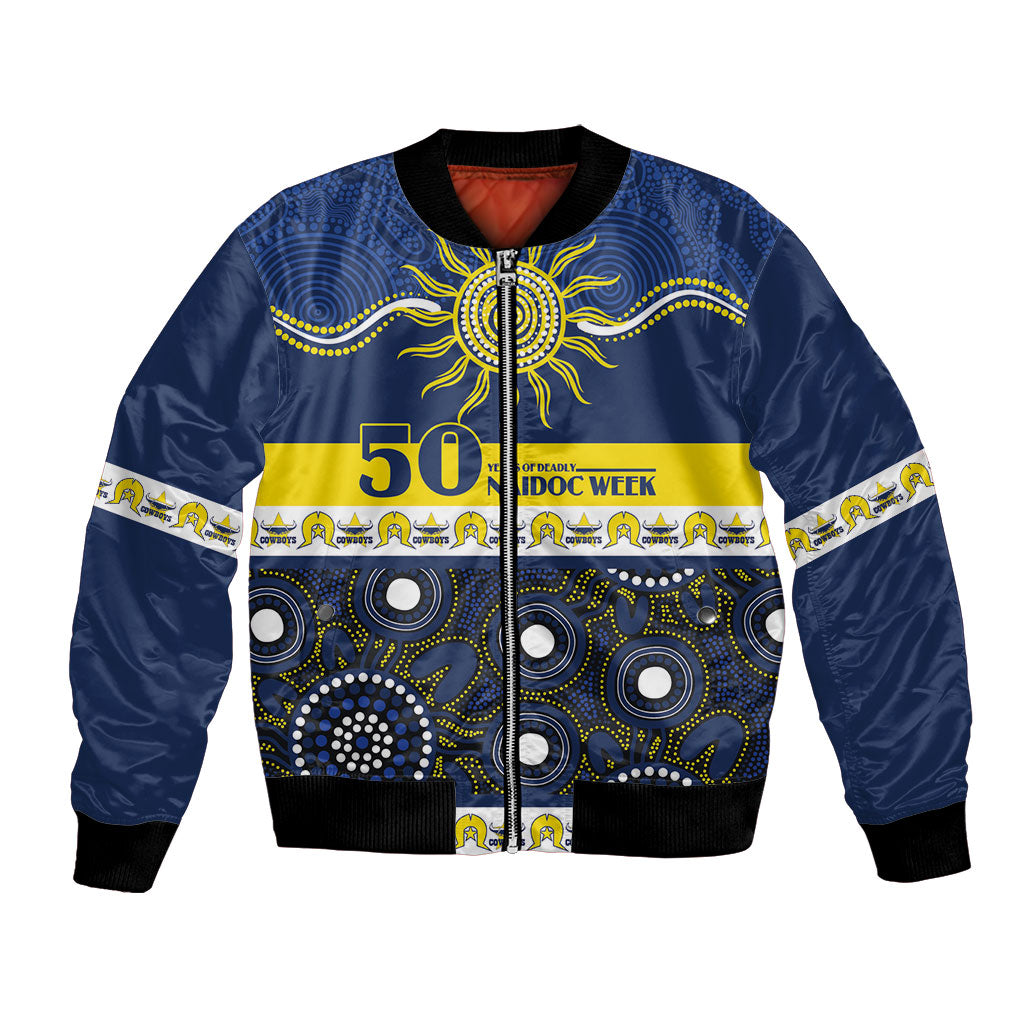 Cowboys NAIDOC Week Personalised Bomber Jacket Aboriginal Torres Strait Islanders Vibe