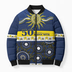 Cowboys NAIDOC Week Personalised Bomber Puffer Jacket Aboriginal Torres Strait Islanders Vibe