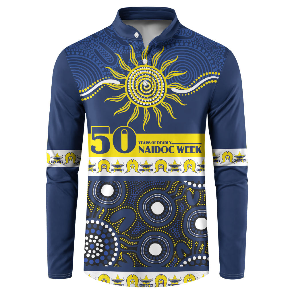 Cowboys NAIDOC Week Personalised Button Sweatshirt Aboriginal Torres Strait Islanders Vibe