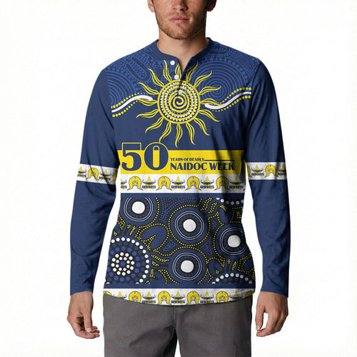 Cowboys NAIDOC Week Personalised Button Sweatshirt Aboriginal Torres Strait Islanders Vibe