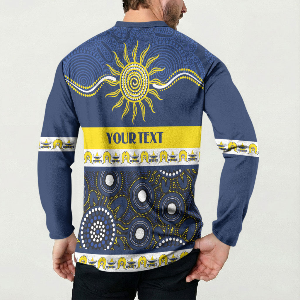 Cowboys NAIDOC Week Personalised Button Sweatshirt Aboriginal Torres Strait Islanders Vibe