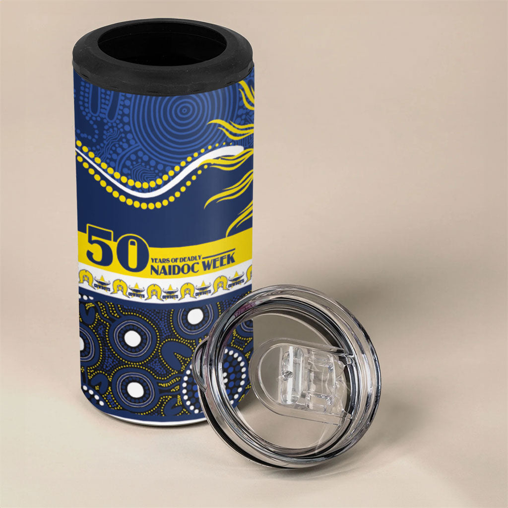 Cowboys NAIDOC Week Personalised 4 in 1 Can Cooler Tumbler Aboriginal Torres Strait Islanders Vibe