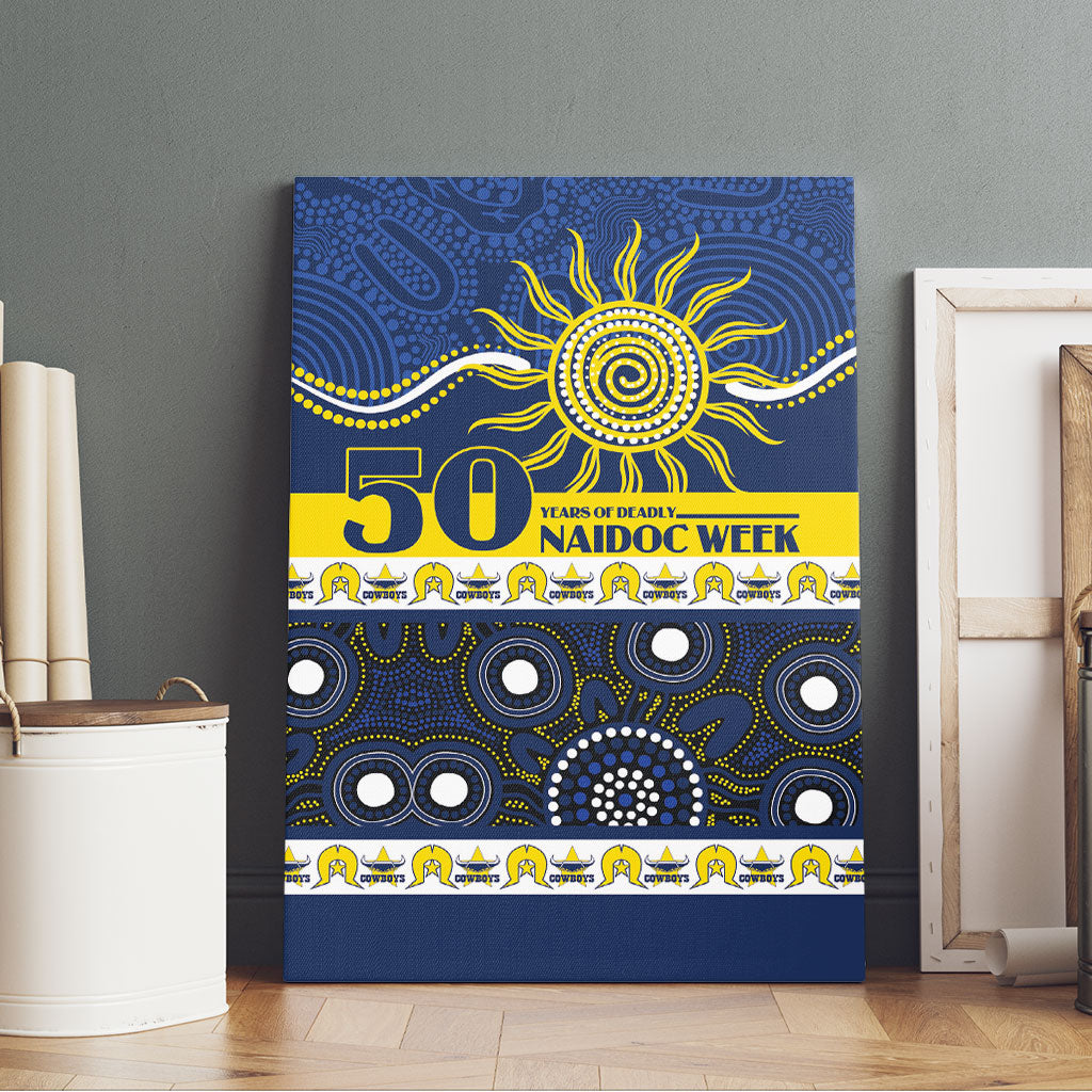 Cowboys NAIDOC Week Canvas Wall Art Aboriginal Torres Strait Islanders Vibe
