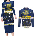 Cowboys NAIDOC Week Personalised Couples Matching Long Sleeve Bodycon Dress and Long Sleeve Button Shirt Aboriginal Torres Strait Islanders Vibe