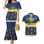 Cowboys NAIDOC Week Personalised Couples Matching Mermaid Dress and Hawaiian Shirt Aboriginal Torres Strait Islanders Vibe