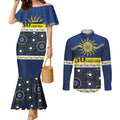 Cowboys NAIDOC Week Personalised Couples Matching Mermaid Dress and Long Sleeve Button Shirt Aboriginal Torres Strait Islanders Vibe