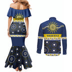 Cowboys NAIDOC Week Personalised Couples Matching Mermaid Dress and Long Sleeve Button Shirt Aboriginal Torres Strait Islanders Vibe