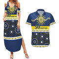 Cowboys NAIDOC Week Personalised Couples Matching Summer Maxi Dress and Hawaiian Shirt Aboriginal Torres Strait Islanders Vibe
