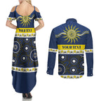 Cowboys NAIDOC Week Personalised Couples Matching Summer Maxi Dress and Long Sleeve Button Shirt Aboriginal Torres Strait Islanders Vibe