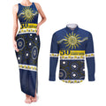 Cowboys NAIDOC Week Personalised Couples Matching Tank Maxi Dress and Long Sleeve Button Shirt Aboriginal Torres Strait Islanders Vibe
