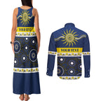 Cowboys NAIDOC Week Personalised Couples Matching Tank Maxi Dress and Long Sleeve Button Shirt Aboriginal Torres Strait Islanders Vibe