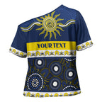 Cowboys NAIDOC Week Personalised Cross Shoulder Shirt Aboriginal Torres Strait Islanders Vibe