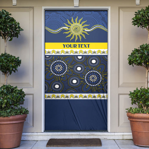 Cowboys NAIDOC Week Personalised Door Cover Aboriginal Torres Strait Islanders Vibe