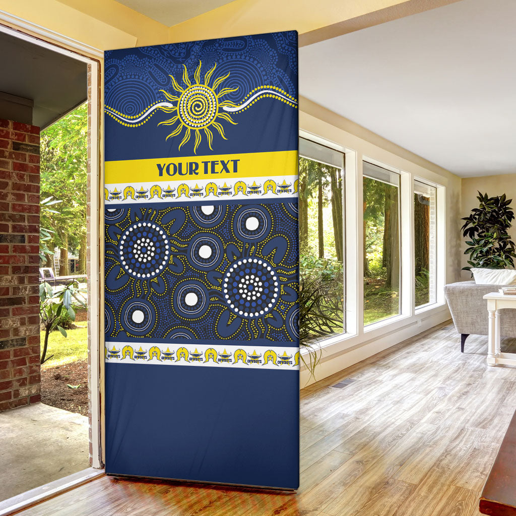 Cowboys NAIDOC Week Personalised Door Cover Aboriginal Torres Strait Islanders Vibe