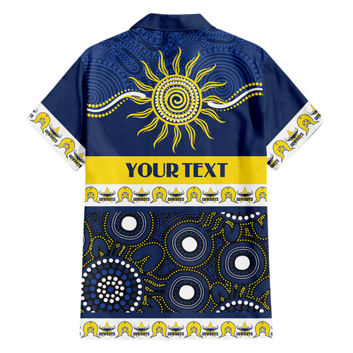 Cowboys NAIDOC Week Personalised Family Matching Long Sleeve Bodycon Dress and Hawaiian Shirt Aboriginal Torres Strait Islanders Vibe