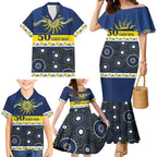 Cowboys NAIDOC Week Personalised Family Matching Mermaid Dress and Hawaiian Shirt Aboriginal Torres Strait Islanders Vibe