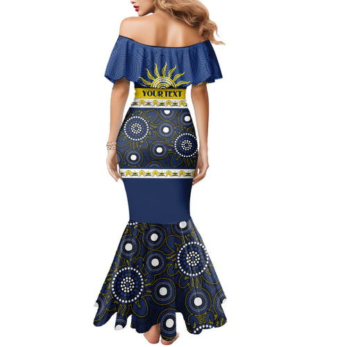 Cowboys NAIDOC Week Personalised Family Matching Mermaid Dress and Hawaiian Shirt Aboriginal Torres Strait Islanders Vibe