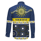 Cowboys NAIDOC Week Personalised Family Matching Off The Shoulder Long Sleeve Dress and Hawaiian Shirt Aboriginal Torres Strait Islanders Vibe