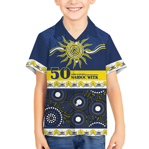 Cowboys NAIDOC Week Personalised Family Matching Puletasi and Hawaiian Shirt Aboriginal Torres Strait Islanders Vibe