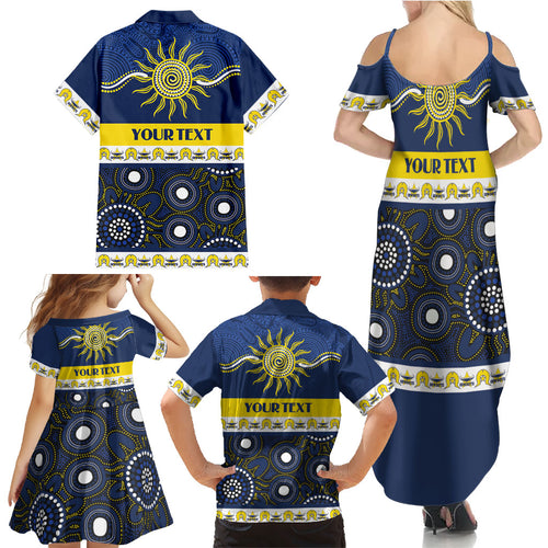 Cowboys NAIDOC Week Personalised Family Matching Summer Maxi Dress and Hawaiian Shirt Aboriginal Torres Strait Islanders Vibe