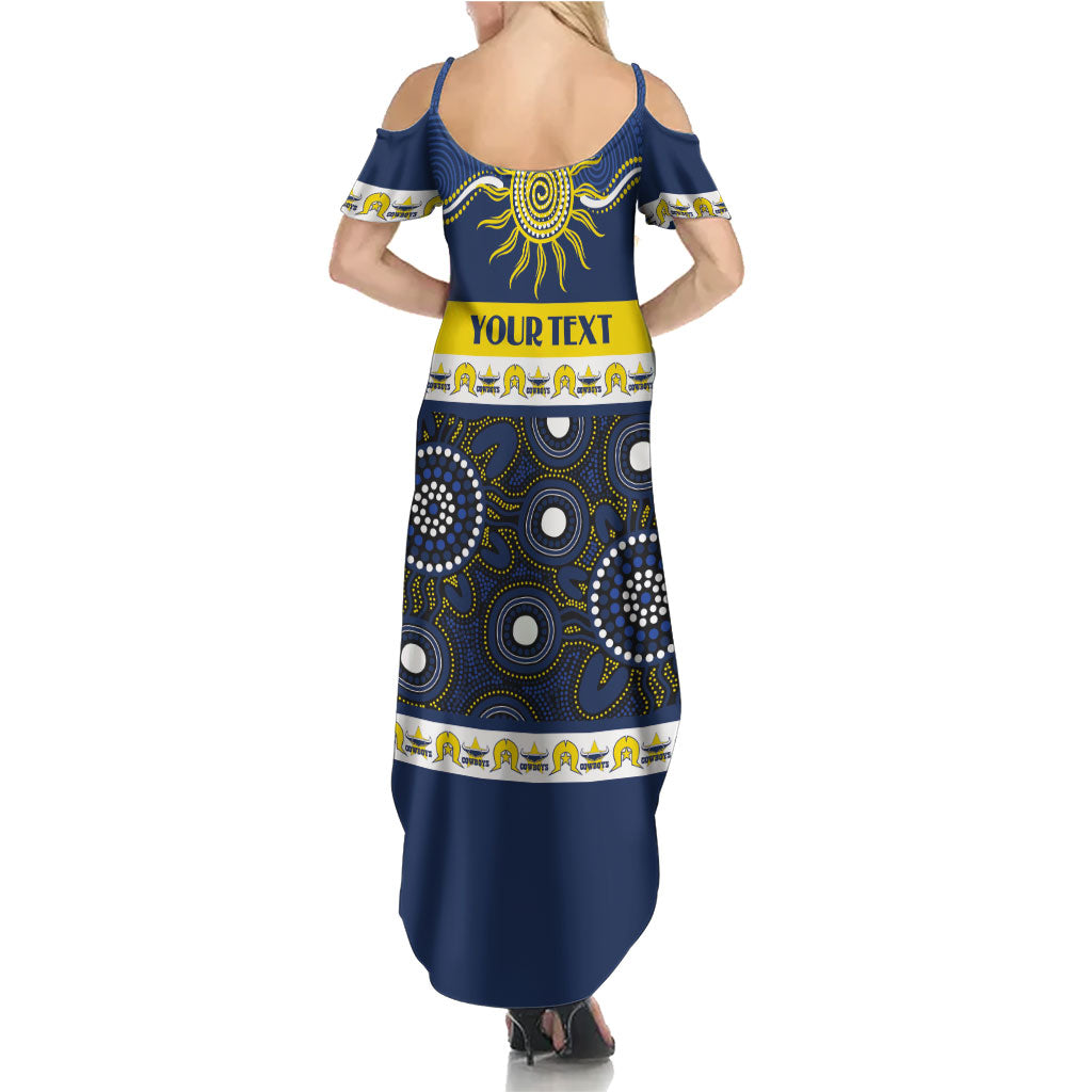 Cowboys NAIDOC Week Personalised Family Matching Summer Maxi Dress and Hawaiian Shirt Aboriginal Torres Strait Islanders Vibe
