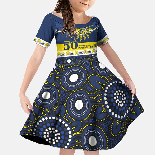 Cowboys NAIDOC Week Personalised Family Matching Tank Maxi Dress and Hawaiian Shirt Aboriginal Torres Strait Islanders Vibe