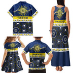 Cowboys NAIDOC Week Personalised Family Matching Tank Maxi Dress and Hawaiian Shirt Aboriginal Torres Strait Islanders Vibe