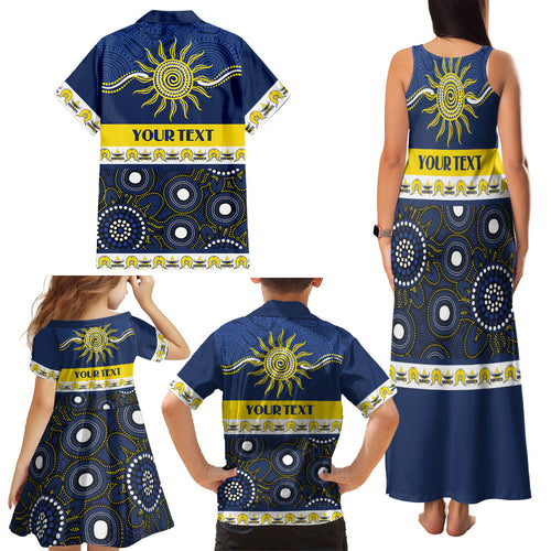 Cowboys NAIDOC Week Personalised Family Matching Tank Maxi Dress and Hawaiian Shirt Aboriginal Torres Strait Islanders Vibe