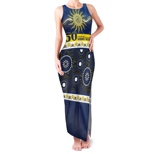 Cowboys NAIDOC Week Personalised Family Matching Tank Maxi Dress and Hawaiian Shirt Aboriginal Torres Strait Islanders Vibe