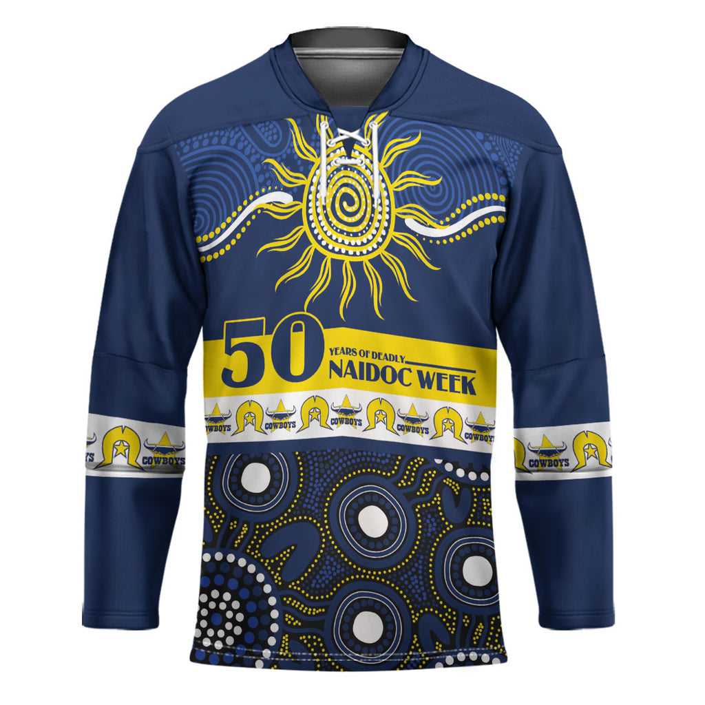 Cowboys NAIDOC Week Personalised Hockey Jersey Aboriginal Torres Strait Islanders Vibe