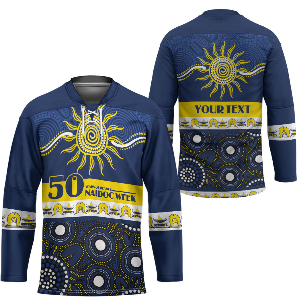 Cowboys NAIDOC Week Personalised Hockey Jersey Aboriginal Torres Strait Islanders Vibe