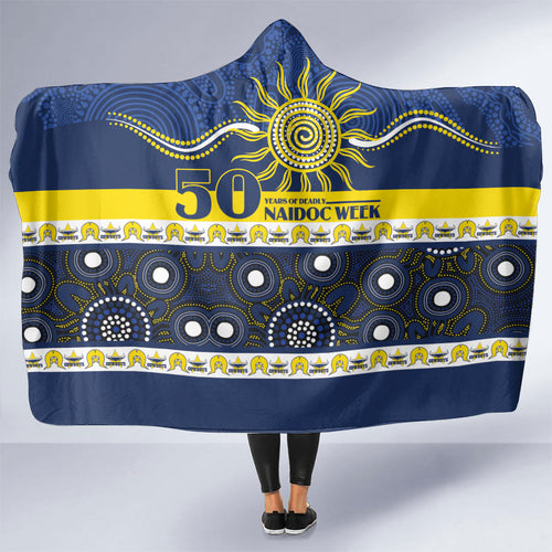 Cowboys NAIDOC Week Hooded Blanket Aboriginal Torres Strait Islanders Vibe