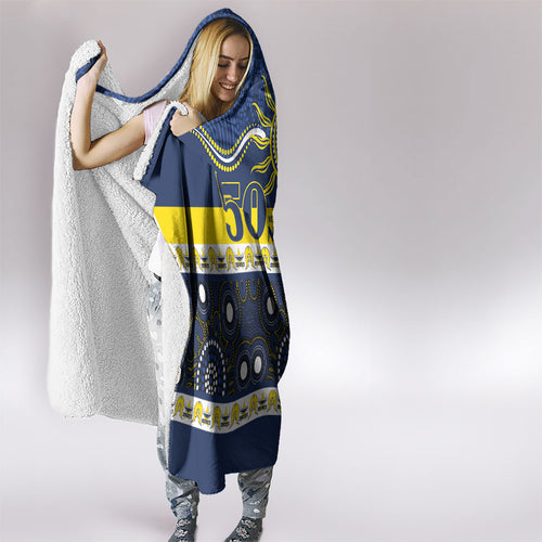 Cowboys NAIDOC Week Hooded Blanket Aboriginal Torres Strait Islanders Vibe
