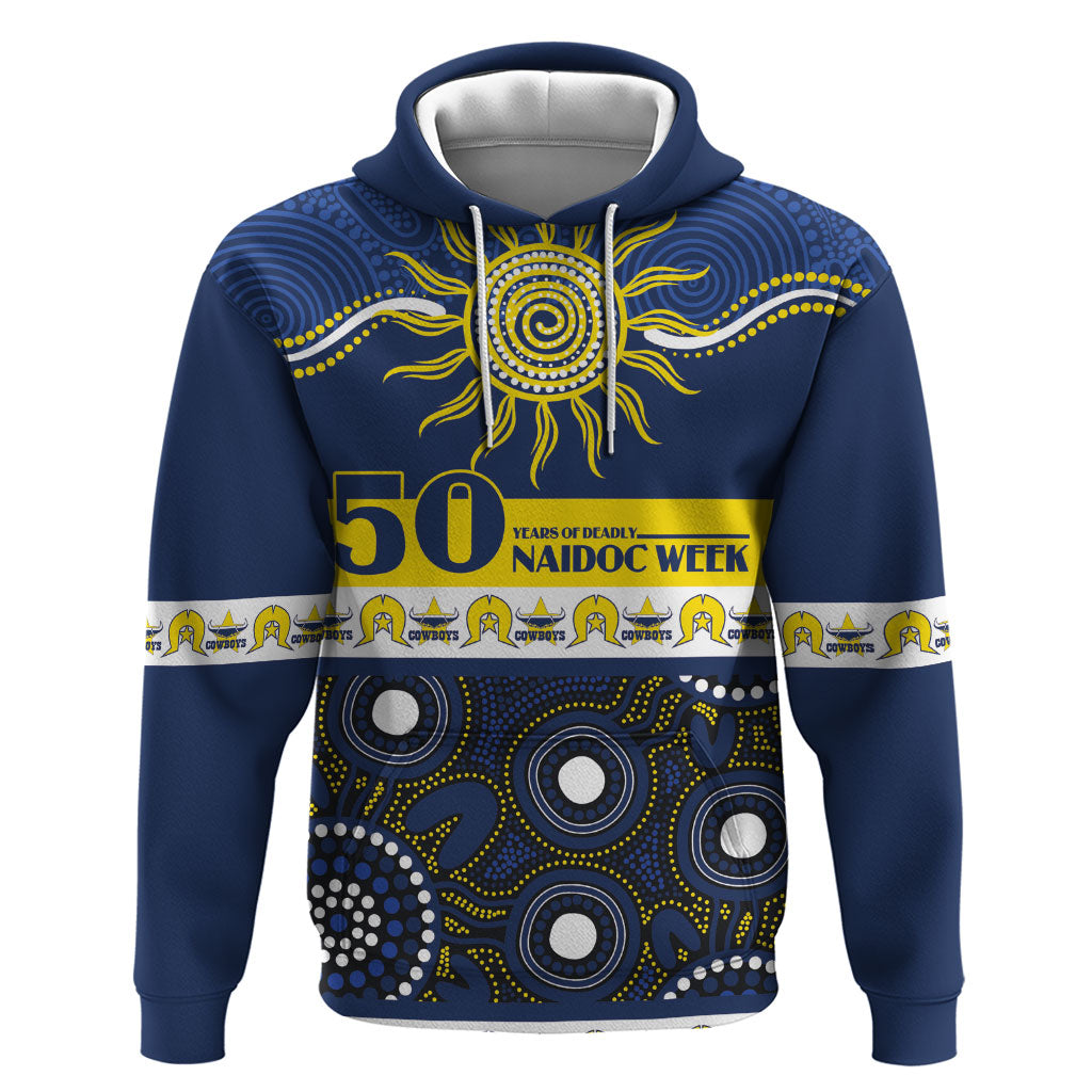 Cowboys NAIDOC Week Personalised Hoodie Aboriginal Torres Strait Islanders Vibe
