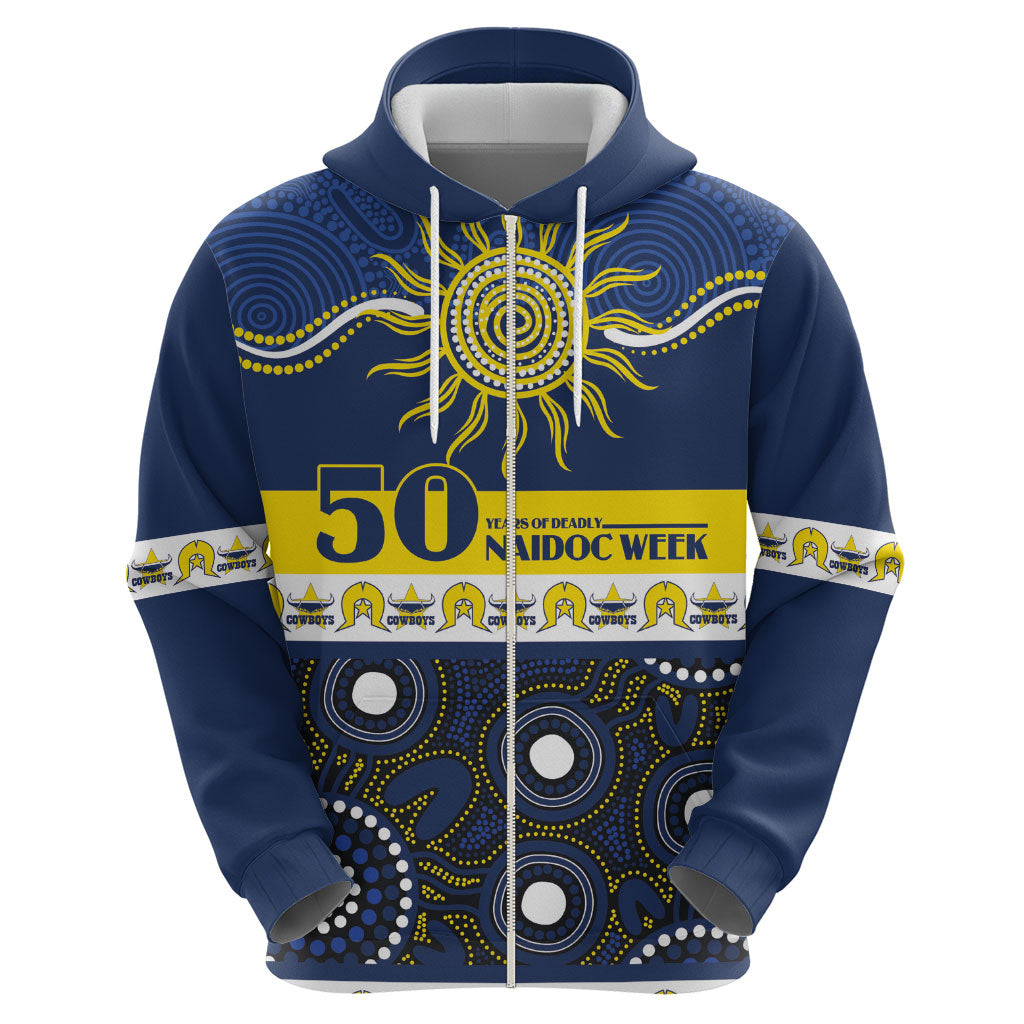 Cowboys NAIDOC Week Personalised Hoodie Aboriginal Torres Strait Islanders Vibe