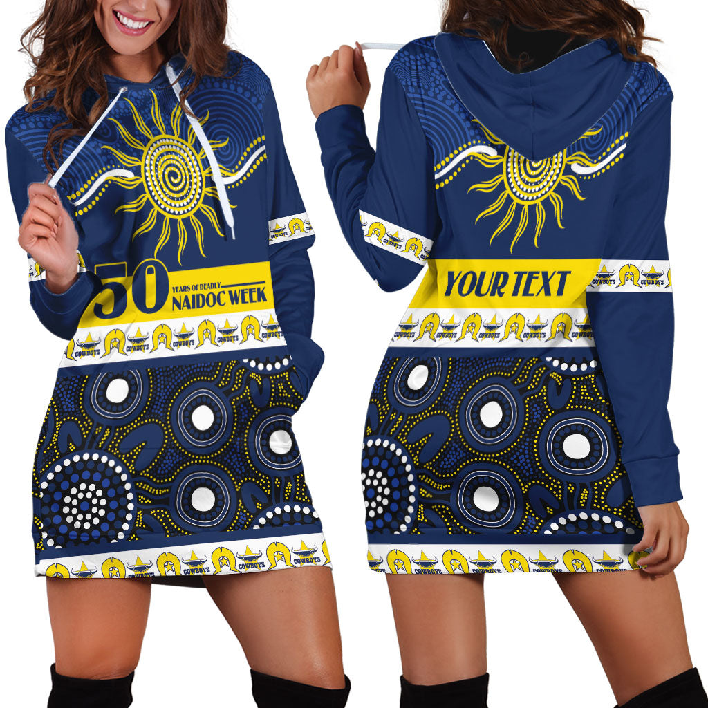 Cowboys NAIDOC Week Personalised Hoodie Dress Aboriginal Torres Strait Islanders Vibe