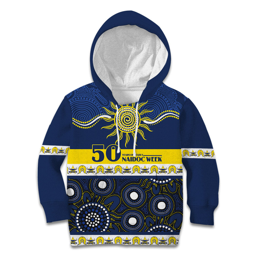 Cowboys NAIDOC Week Personalised Kid Hoodie Aboriginal Torres Strait Islanders Vibe