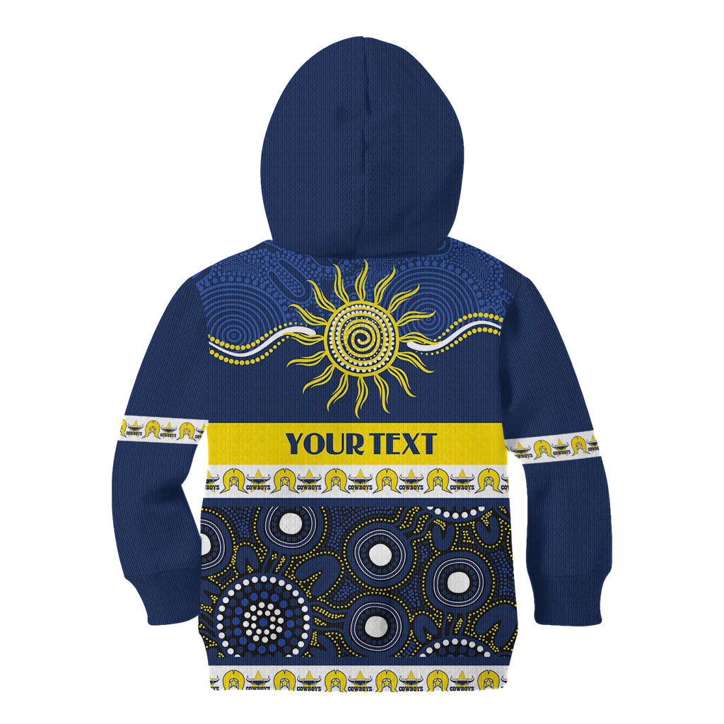 Cowboys NAIDOC Week Personalised Kid Hoodie Aboriginal Torres Strait Islanders Vibe
