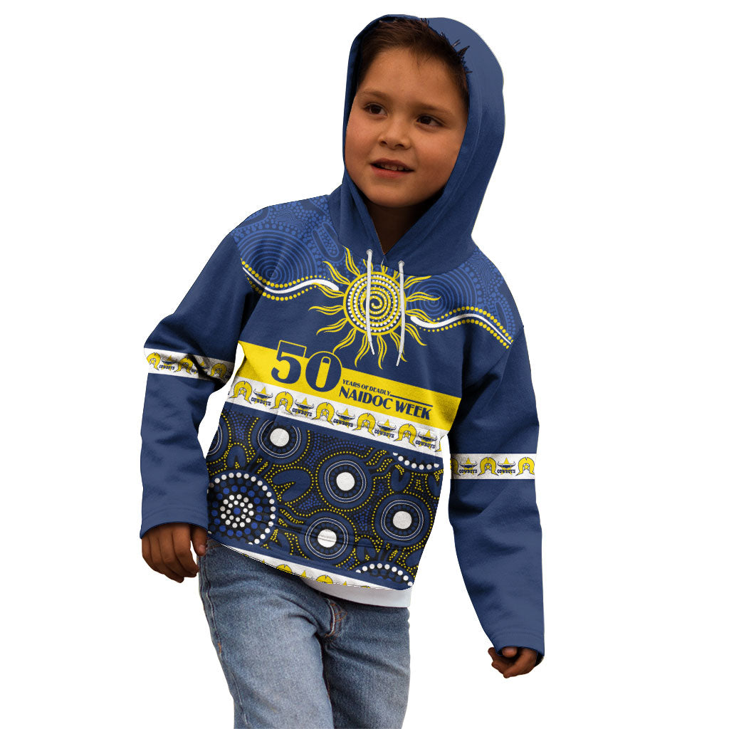 Cowboys NAIDOC Week Personalised Kid Hoodie Aboriginal Torres Strait Islanders Vibe