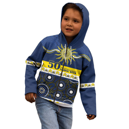 Cowboys NAIDOC Week Personalised Kid Hoodie Aboriginal Torres Strait Islanders Vibe
