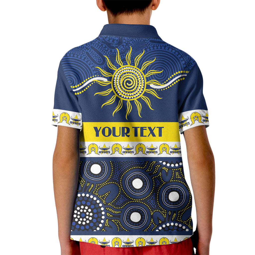 Cowboys NAIDOC Week Personalised Kid Polo Shirt Aboriginal Torres Strait Islanders Vibe