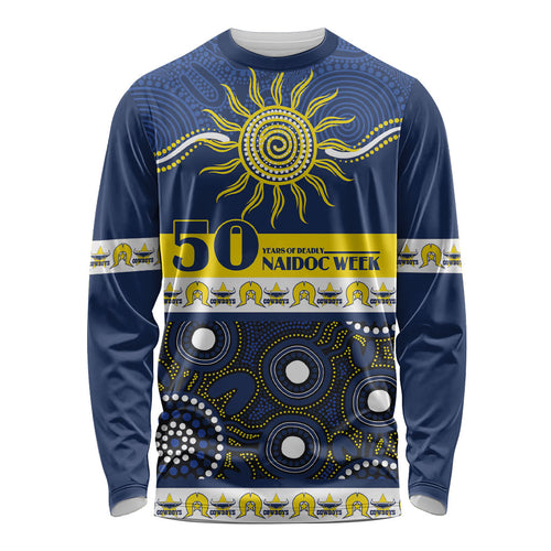 Cowboys NAIDOC Week Personalised Long Sleeve Shirt Aboriginal Torres Strait Islanders Vibe
