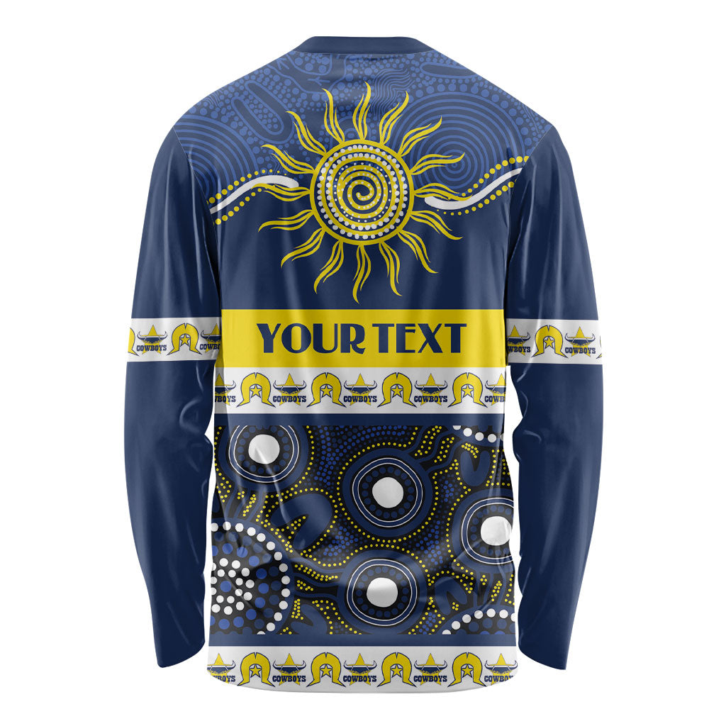 Cowboys NAIDOC Week Personalised Long Sleeve Shirt Aboriginal Torres Strait Islanders Vibe