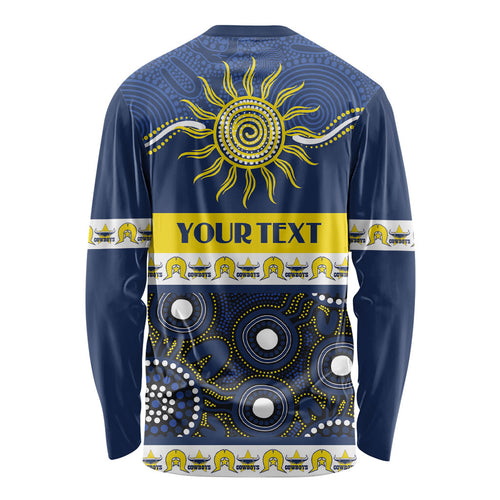 Cowboys NAIDOC Week Personalised Long Sleeve Shirt Aboriginal Torres Strait Islanders Vibe