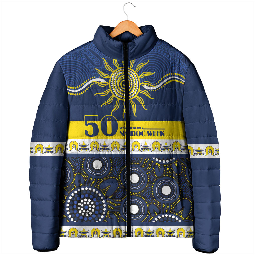 Cowboys NAIDOC Week Personalised Padded Jacket Aboriginal Torres Strait Islanders Vibe