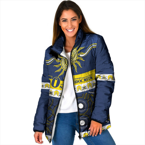 Cowboys NAIDOC Week Personalised Padded Jacket Aboriginal Torres Strait Islanders Vibe