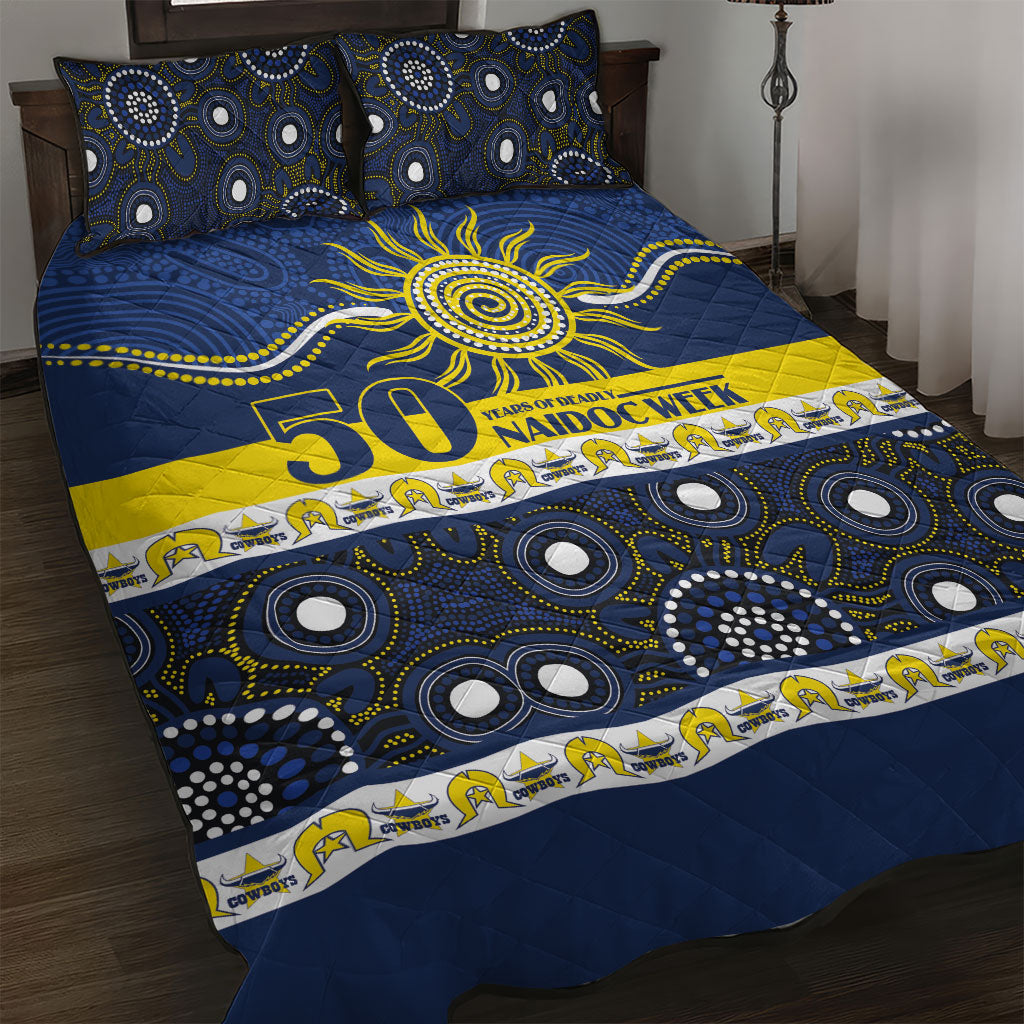 Cowboys NAIDOC Week Quilt Bed Set Aboriginal Torres Strait Islanders Vibe